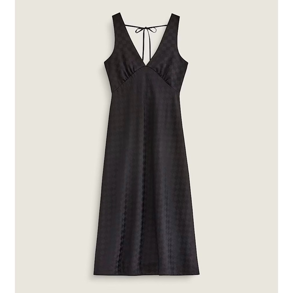 Vans Sandra Checkerboard Slip Dress - Black
